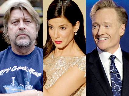 Phil Harris, Sandra Bullock, Conan OBrien Phil Harris, Sandra Bullock, Conan OBrien